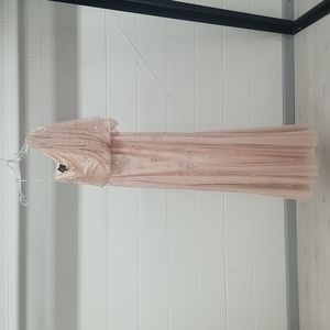 Blush Size 10 One Shoulder Gown